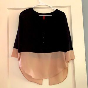 Blush & Black Color-block Too